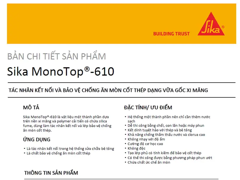 Sika MonoTop-610 PDF