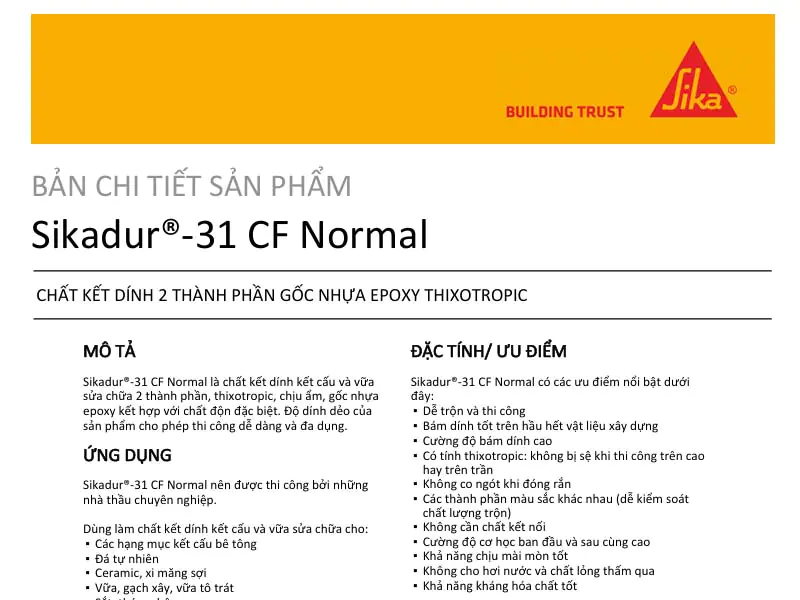 Sikadur-31 CF Normal PDF