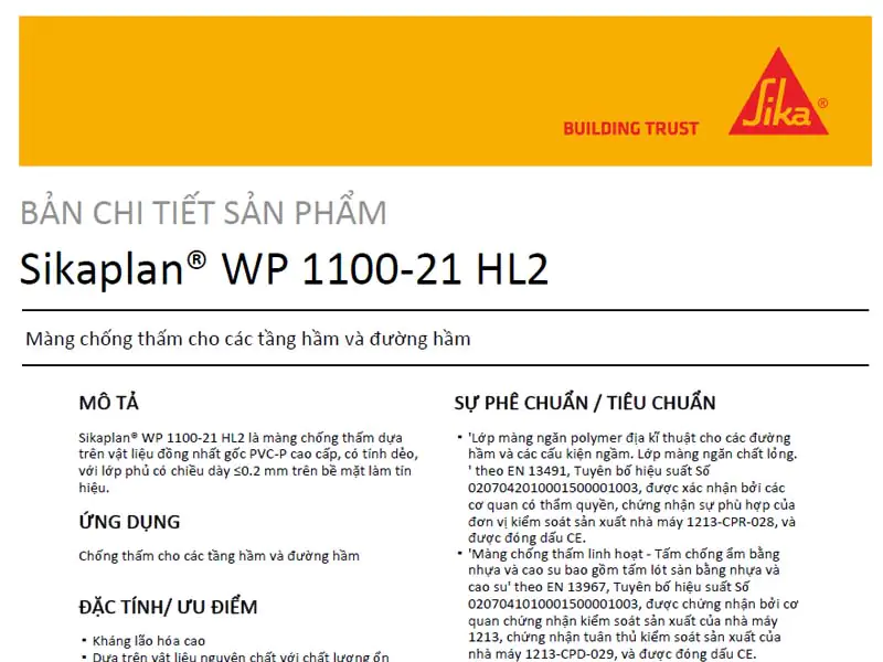 Sikaplan WP 1100-21 HL2 PDF