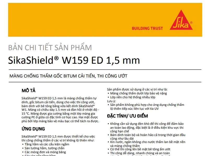SikaShield W159 ED 1,5 mm PDF