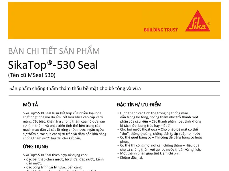 SikaTop-530 Seal PDF