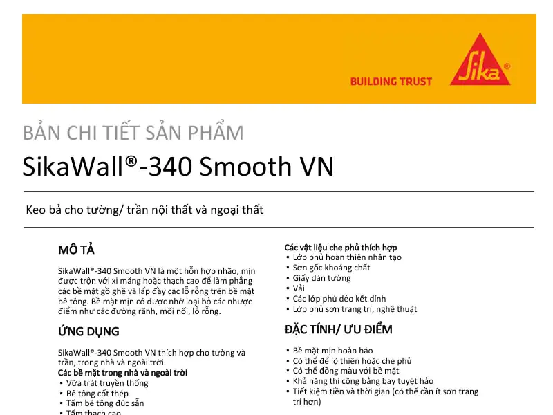 SikaWall-340 Smooth VN PDF