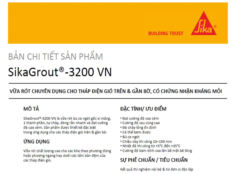 Tài liệu SikaGrout®-3200 VN PDF