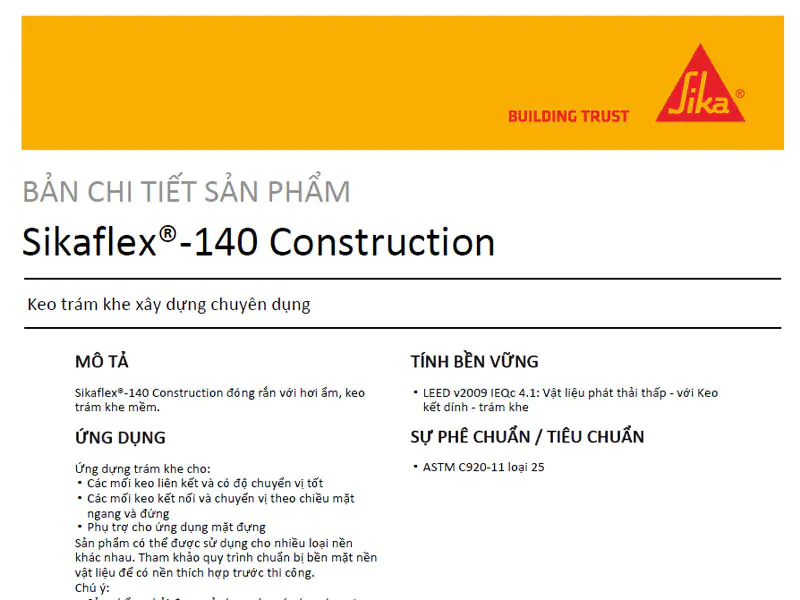 Sikaflex®-140 Construction PDF