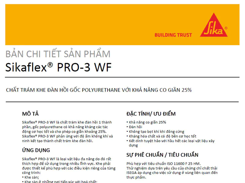 Sikaflex® PRO-3 WF PDF