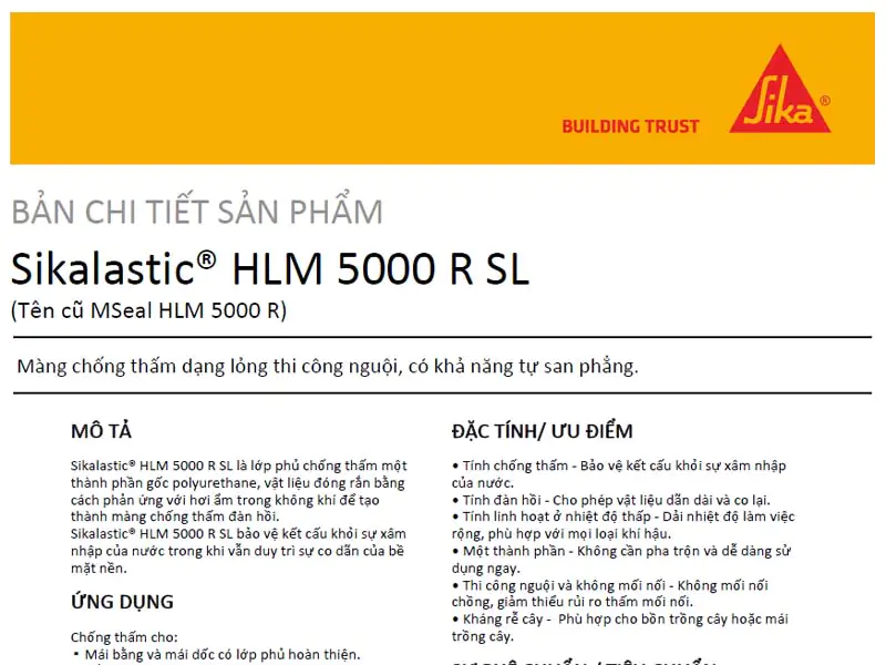 Sikalastic HLM 5000 R SL PDF
