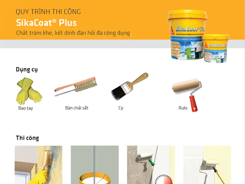 Thi công SikaCoat® Plus