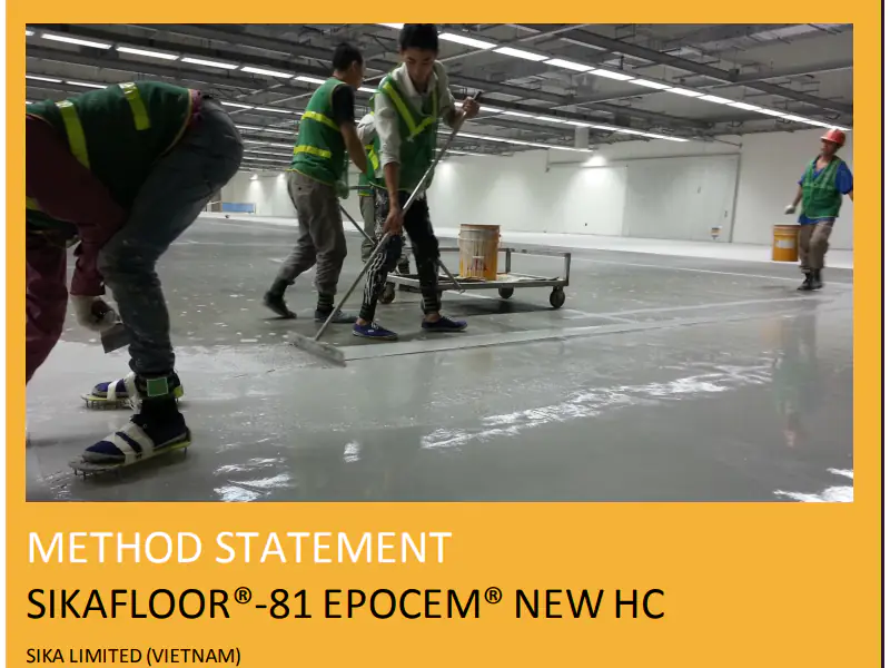 Thi công SIKAFLOOR®-81 EPOCEM® NEW HC