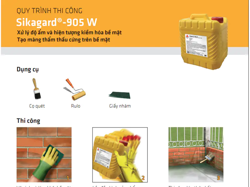 Thi công Sikagard®-905 W