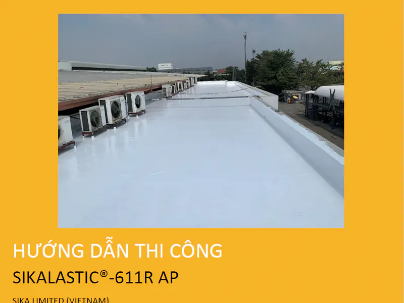 Thi công SIKALASTIC®-611R AP